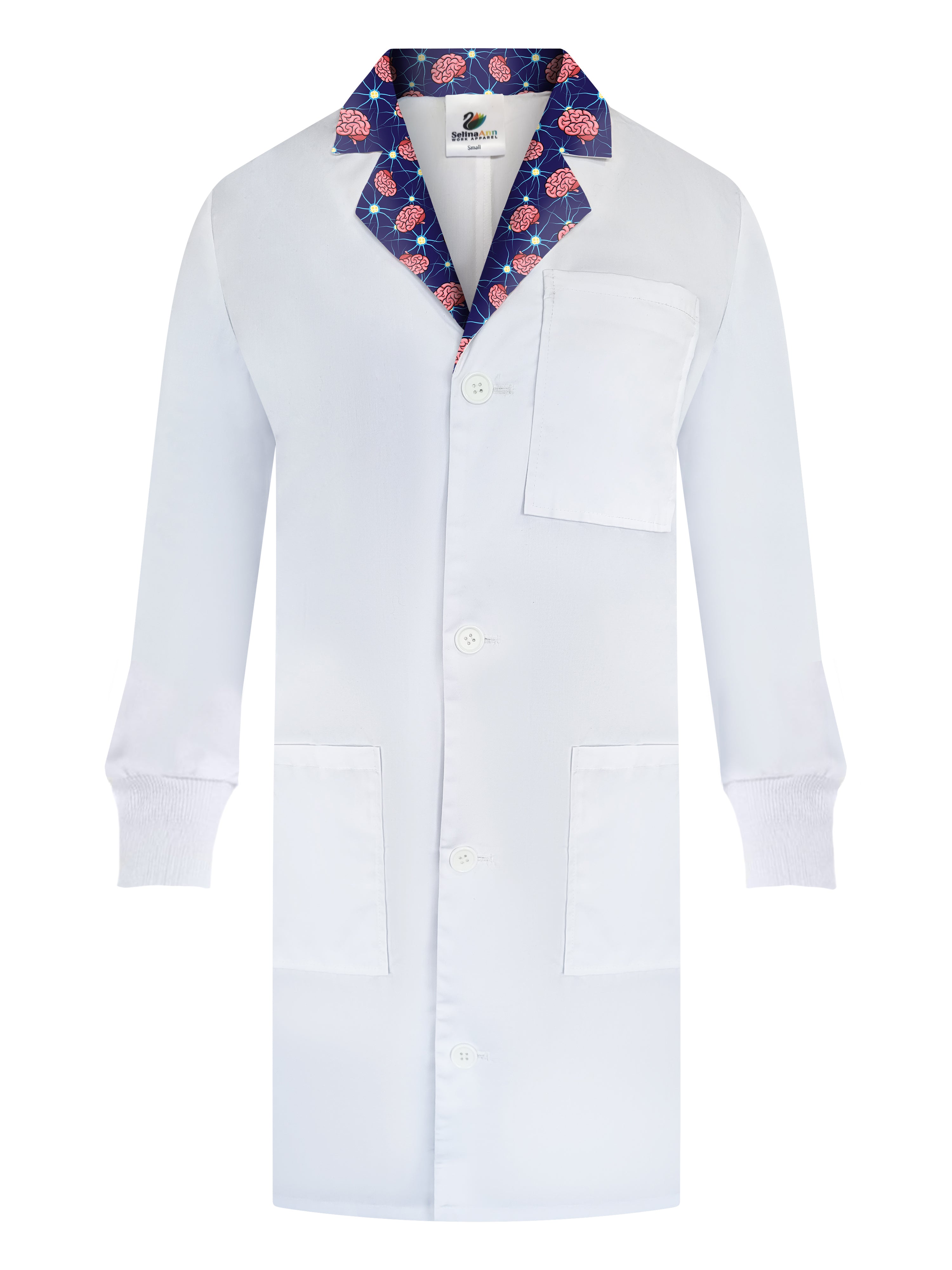 Designer Lab Coat-Neuroscience Lab – Selina Ann Work Apparel